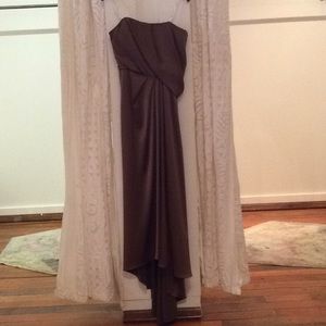 Halston Heritage Sable Draped Dress